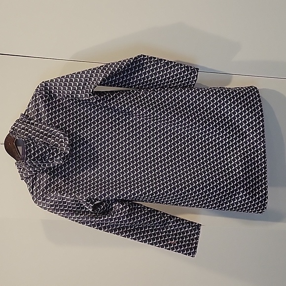 Joules Blue Raincoat with Bird Print - Picture 6 of 6